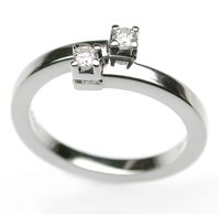 Anello Salvini Donna in Oro bianco Diamante 0.12 Ct 20007946 - 20007946
